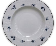Тарелка глубокая 23 см Синие цветы