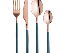 Набор столовых приборов Розовое золото 16 пр