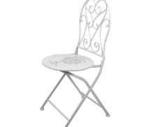 Стул садовый белый металлический