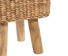 Табурет соломенный на деревянных ножках